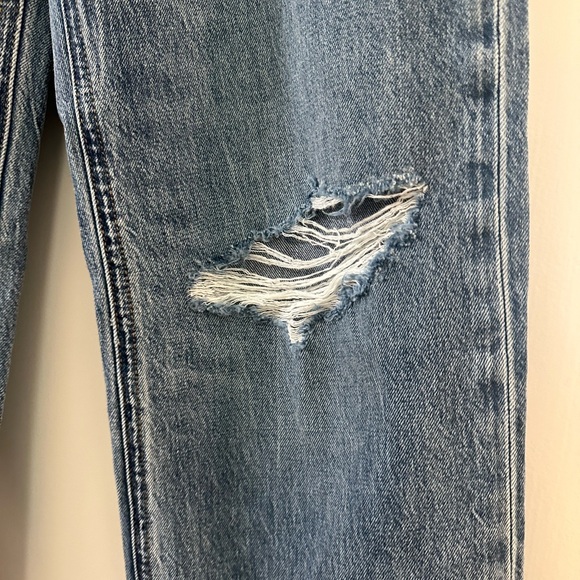 HUDSON Jeans womens Rosie Golden Destructed High-Rise Wide Leg Jean, 23 - Picture 2 of 16